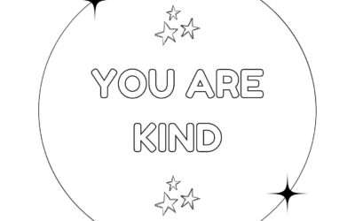 You are Kind Star Coloring Page