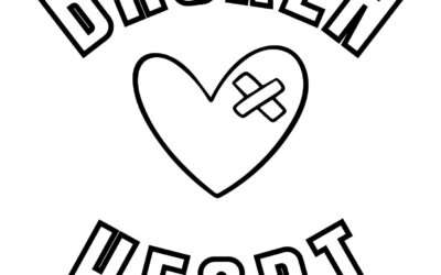 Bandaid Broken Heart Coloring Page
