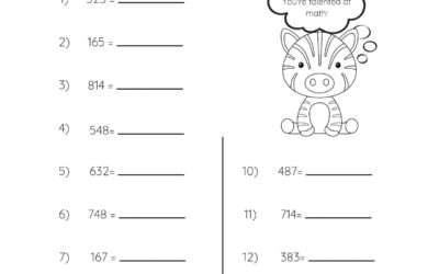 Place Values Worksheet – Rounding to the Nearest 10