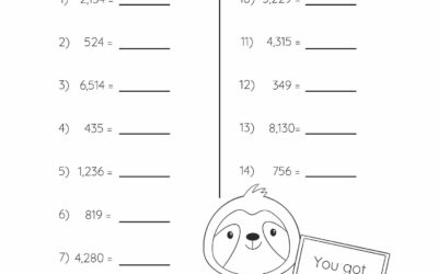 Place Values Worksheet – Rounding to the Nearest 100