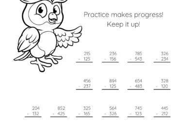 Subtracting 3 Digit Numbers – With Regrouping