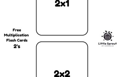 Multiplication Flash Cards – Two