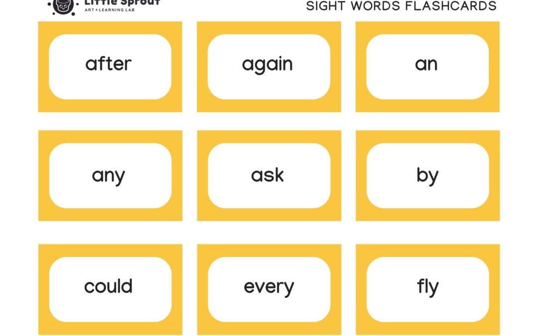 First Grade Dolce Sight Words Flashcards