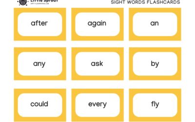 First Grade Sight Words Flashcards