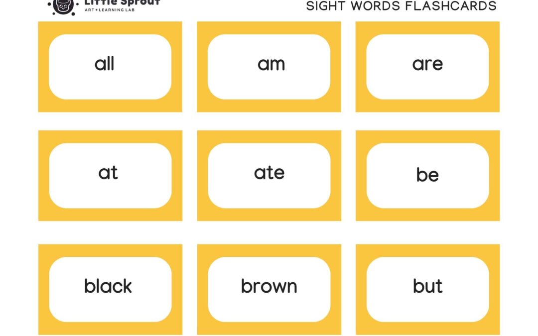 dolch primer sight words flashcards