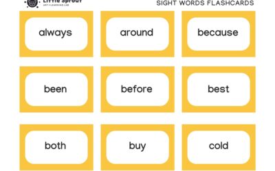 Second Grade Sight Word Flashcards