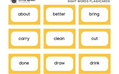 Third Grade Sight Words Flashcards