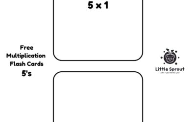 Multiplication Flash Cards – Fives
