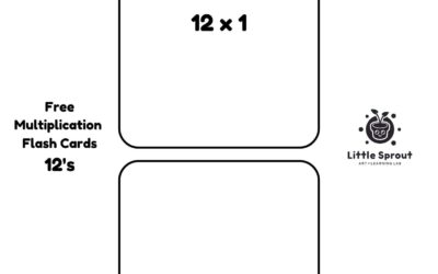 Multiplication Flash Cards – Twelve