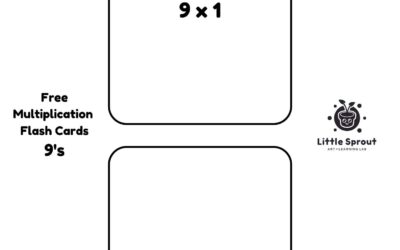 Multiplication Flash Cards – Nines