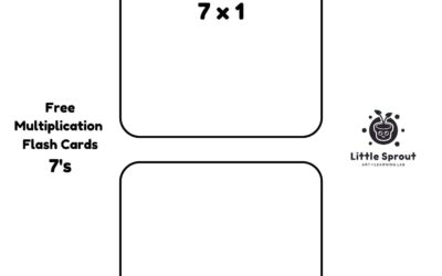 Multiplication Flash Cards – Seven