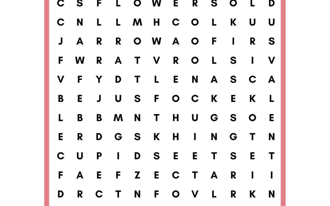 Best Valetines Day Word Search
