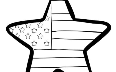 American Star Coloring Page