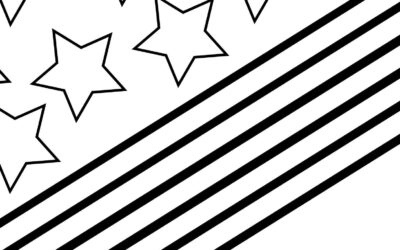 Stars and Stripes American Flag Coloring Page