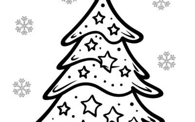 Fun Christmas Tree Coloring Page