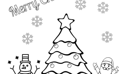Another Super Cute Christmas Tree Coloring Page