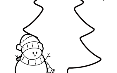 Printable Christmas Tree Coloring Page