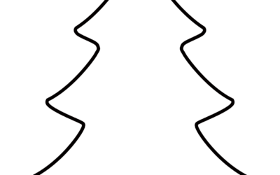 Top Simple Christmas Tree Coloring Page