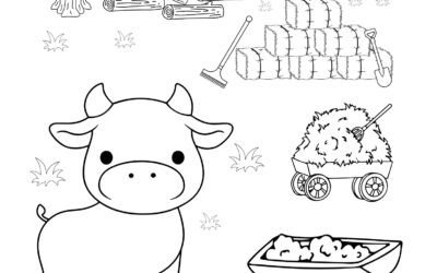 Roaming Cow Coloring Page