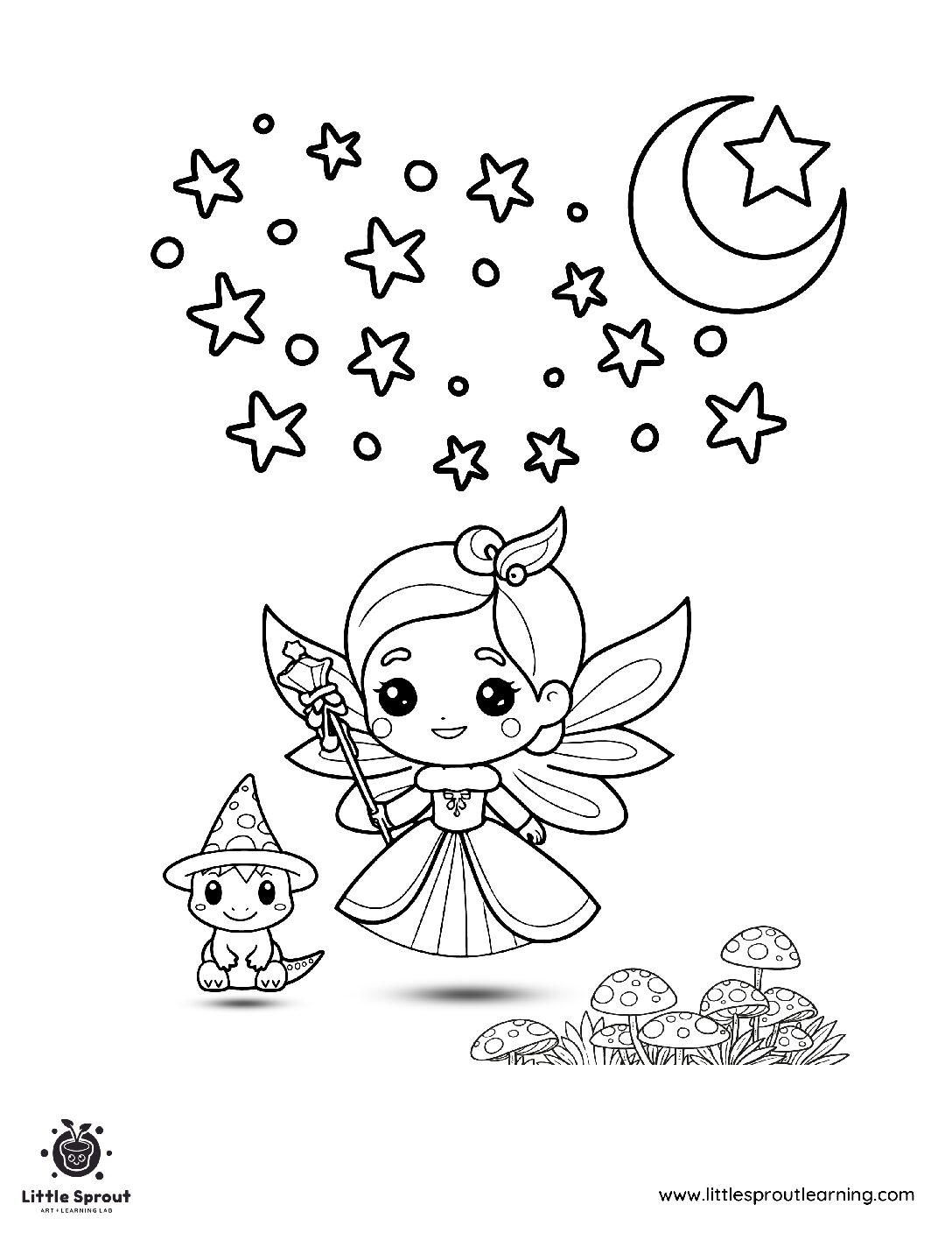 Fairy Cute Coloring Pages Fairy Cute Coloring Pages
