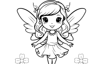 Fairy Coloring Page for Kids
