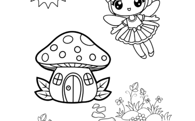 Printable Fairy Coloring Page
