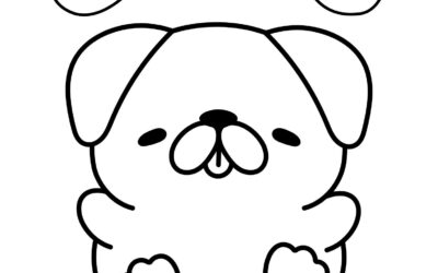 Pugtastic Pug Coloring Page