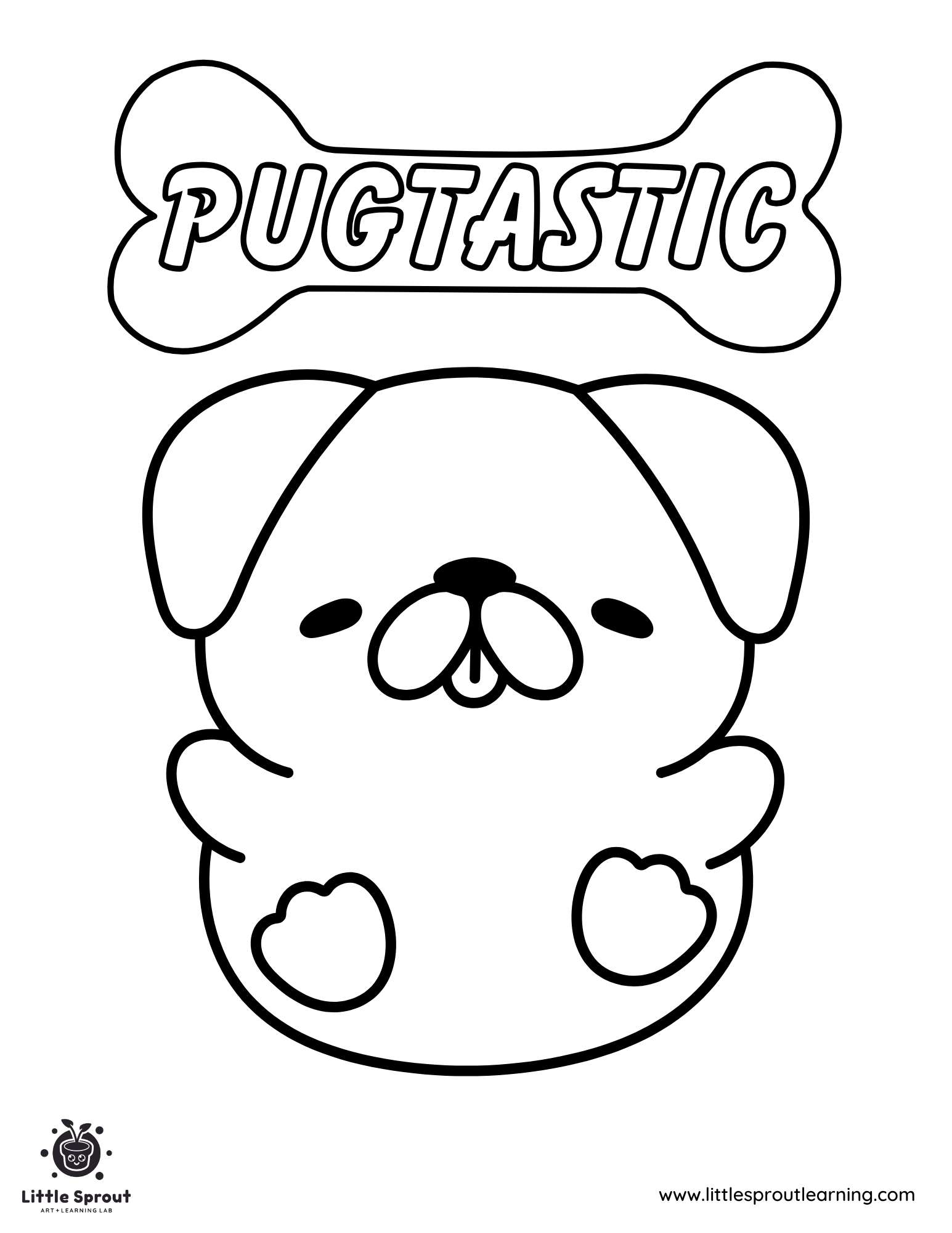 Baby Pug Coloring Pages