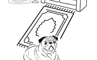 Realistic Pug Coloring Page 2