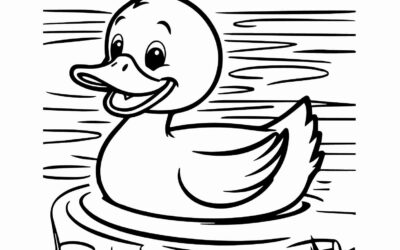 Printable Duck Coloring Page