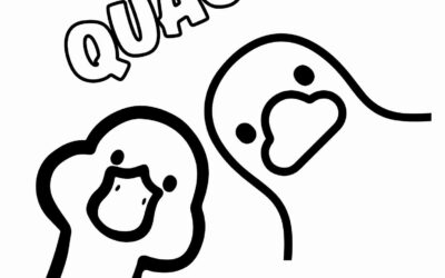 Duck Face Coloring Page