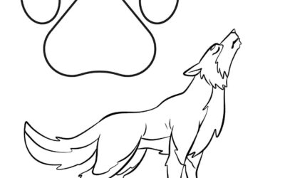 Howling Wolf Coloring Page