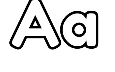 Letter A Coloring Page