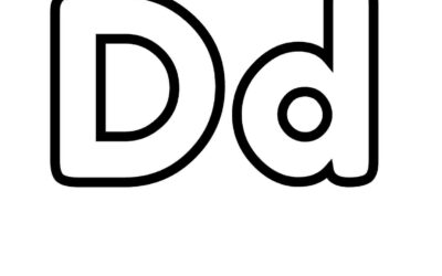 Letter D Coloring Page