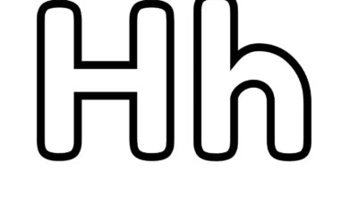 Letter H Coloring Page