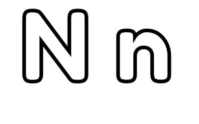 Letter N Coloring Page