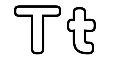 Letter T Coloring Page