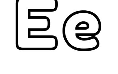 Letter E Coloring Page