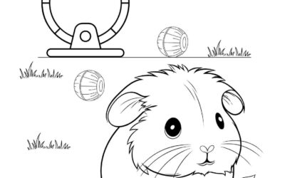 Printable Hamster Coloring Page