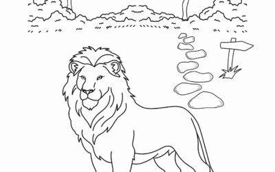 Proud Lion Coloring Page