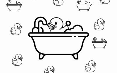 Rubber Duck Coloring Page