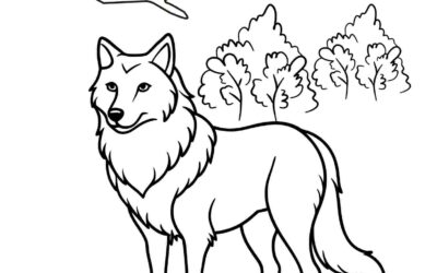 Wolf Coloring Page