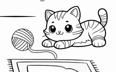 Cat Coloring Sheet for Kids