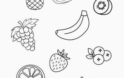 Fruit Food Coloring Page