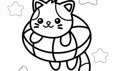 Fun Cat Coloring Page for Kids