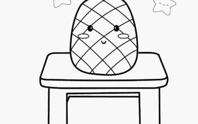 Kawaii Easy Cute Food Coloring Page
