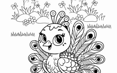Peacock Coloring Sheet Free
