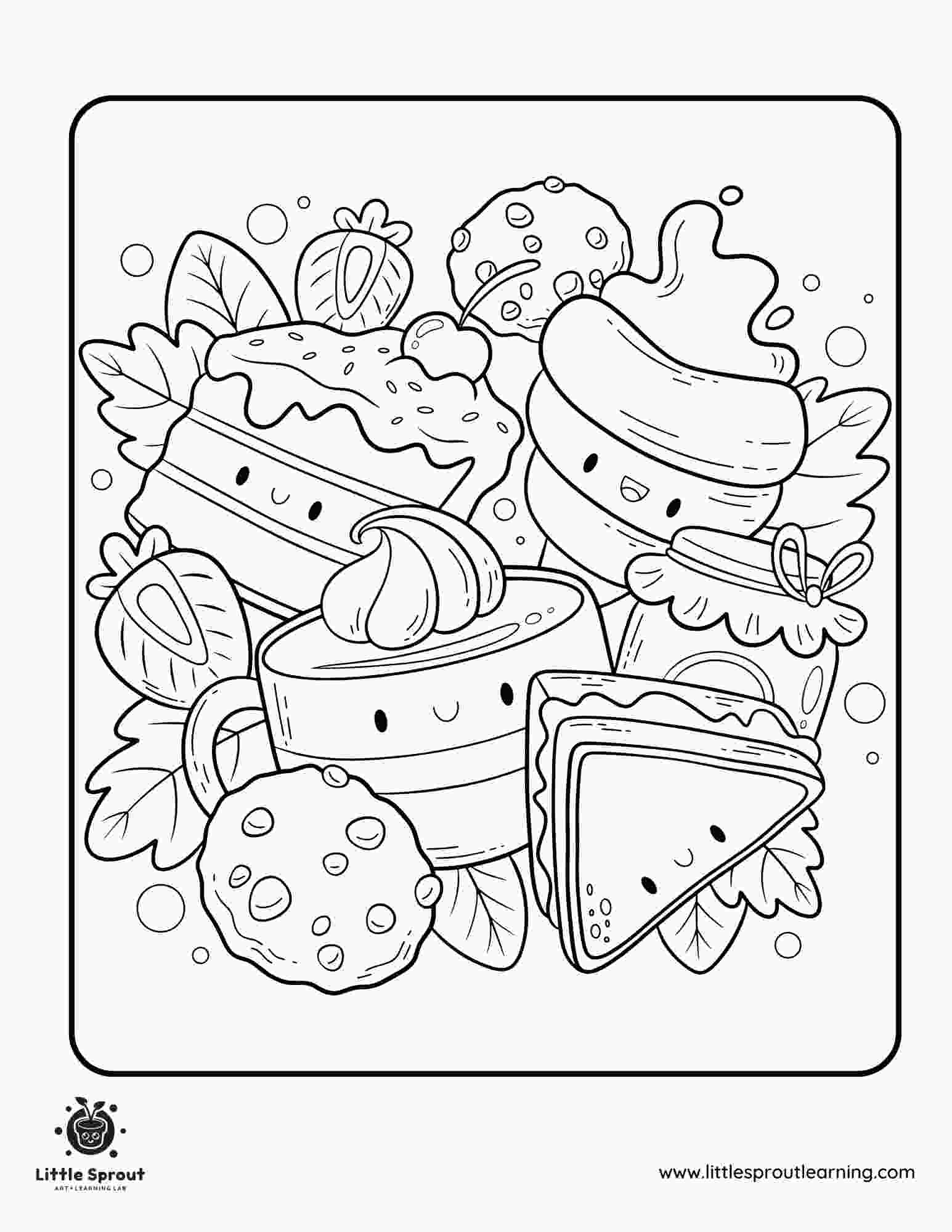 Free Food Pictures To Color Free Food Pictures To Color