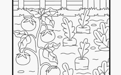 Vegetable Garden Food Coloring Page
