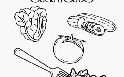 Vegetables Food Coloring Page 2